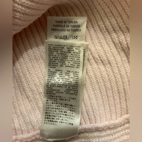 ✨ 💕 Diesel Soft Pastel Pink Italian Yarn Wool Blend Knit Sweater Women’s S EUC - Picture 8 of 10